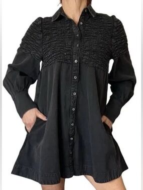 Free People Find Me Now Denim Dress